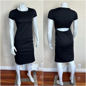 VELVET TORCH - Black dress with back cut out. Small - P2P is 17".40" long.